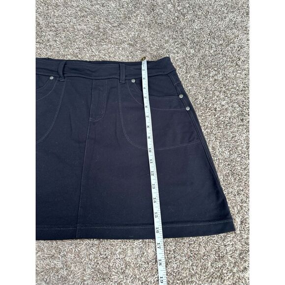 Athleta Bettona Classic Skort Athletic Skirt Pull on Stretchy Black/Gray Size M - Picture 9 of 11
